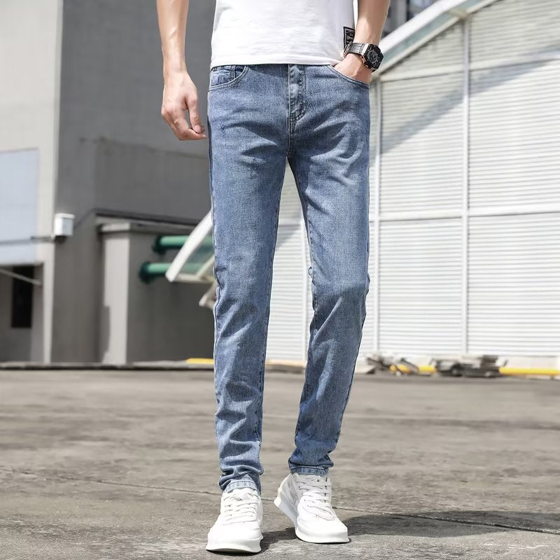 Light-colored Stretch Jeans for Men - Comfortable Fit