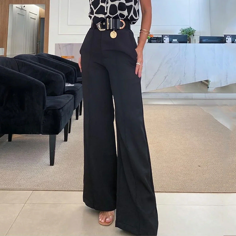 Fashion Halter Outfit Pants - New Printed Sleeveless Casual Loose Set