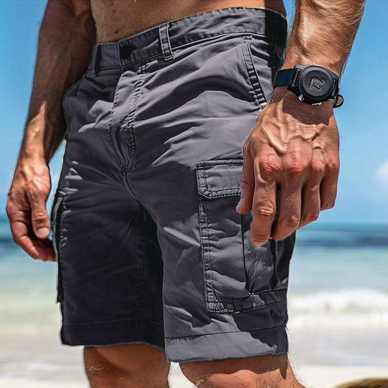 Men's Multi-pocket Overalls with Versatile Slacks and Pockets