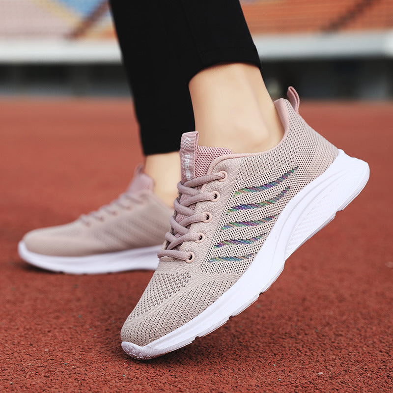 Running Women's Leisure Running Shoes – Mesh Design for Middle-aged Women - Leisure Running Shoes for Women