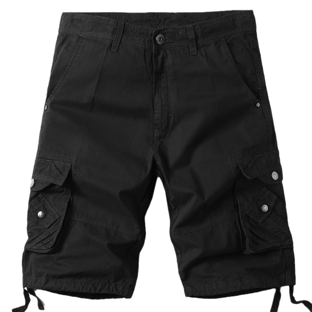 Men's Camouflage Work Shorts - Comfortable Loose Fit with Multi-pocket Design