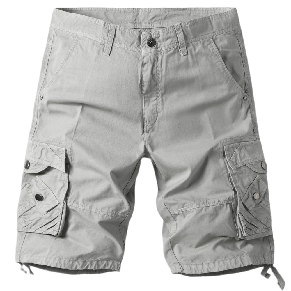 Men's Camouflage Work Shorts - Comfortable Loose Fit with Multi-pocket Design
