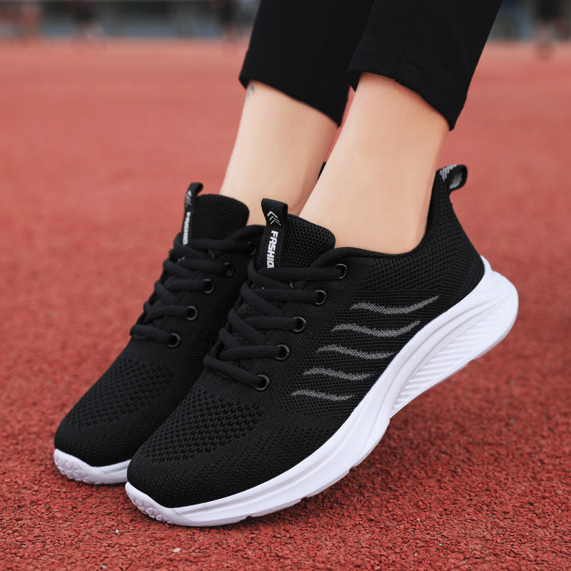 Running Women's Leisure Running Shoes – Mesh Design for Middle-aged Women - Leisure Running Shoes for Women