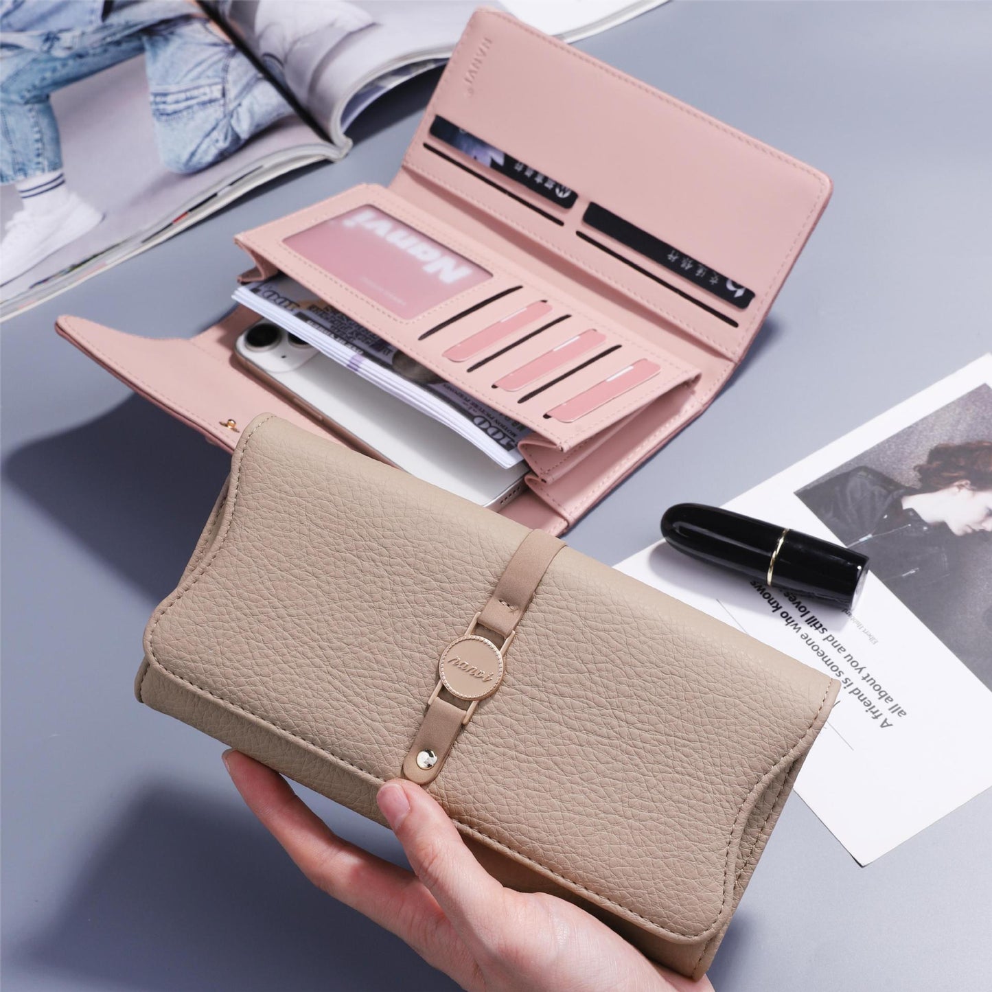 Women's Fashion Purse - Long and Simple Design
