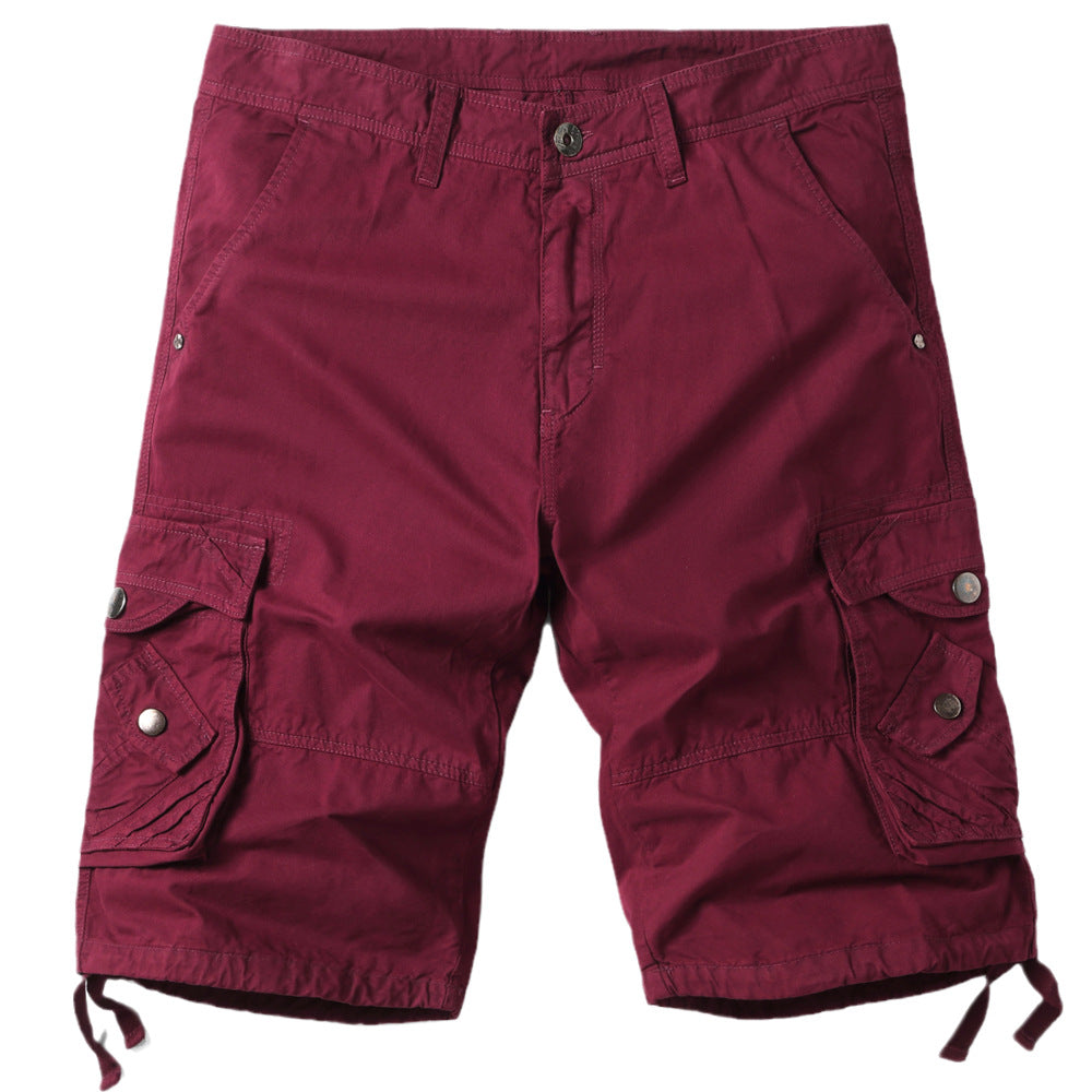 Men's Camouflage Work Shorts - Comfortable Loose Fit with Multi-pocket Design