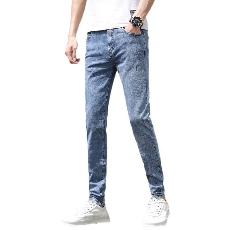 Light-colored Stretch Jeans for Men - Comfortable Fit
