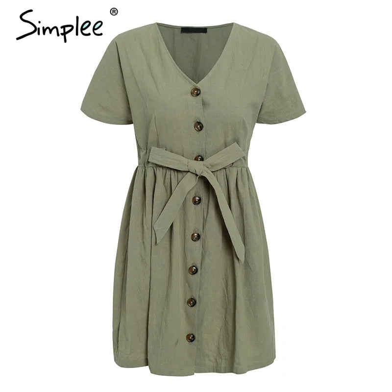 Short Summer V-Neck Dresses for Effortless Style