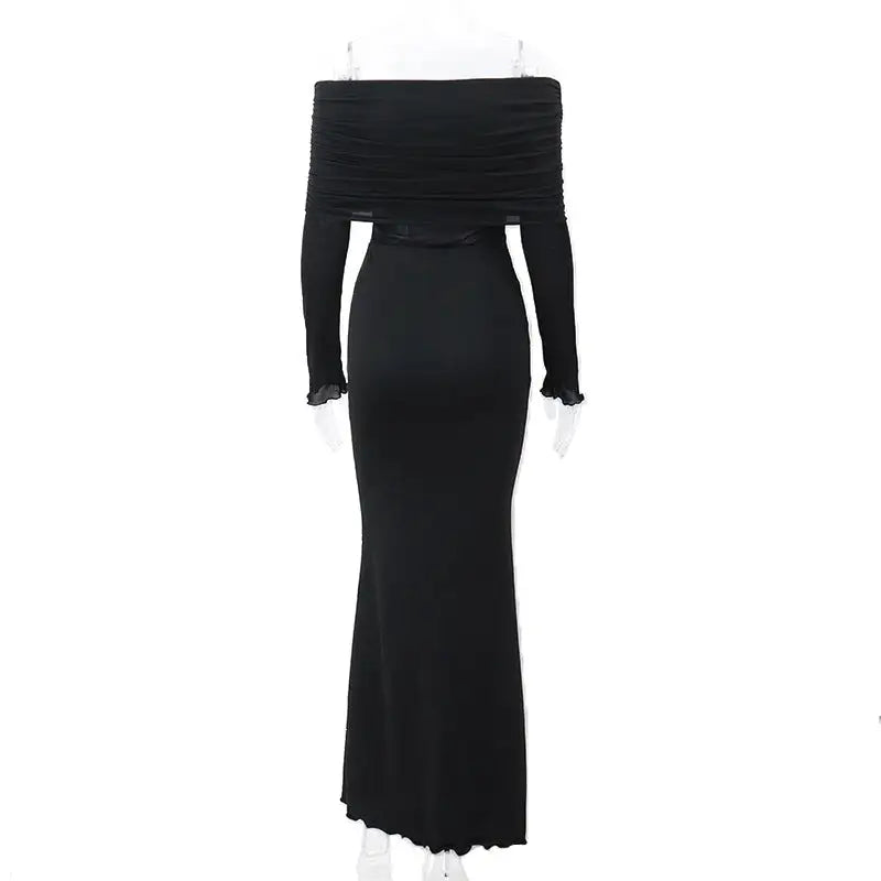 Elegant Off Shoulder Dress - Stylish Off Shoulder Dress for Any Occasion - Store 48