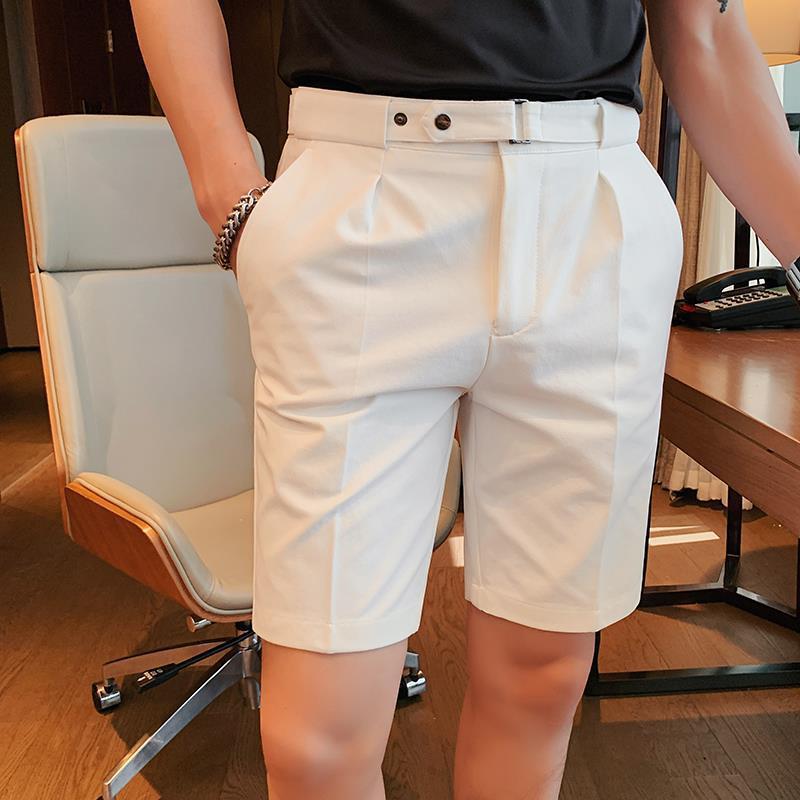 Men's Summer Suit Shorts Thin Slim Fit All-Matching