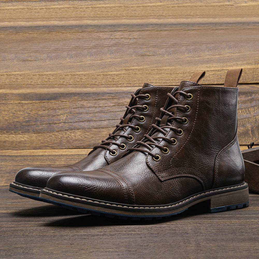 Men's Vintage Workwear Boots - Retro Vintage Martin Boots