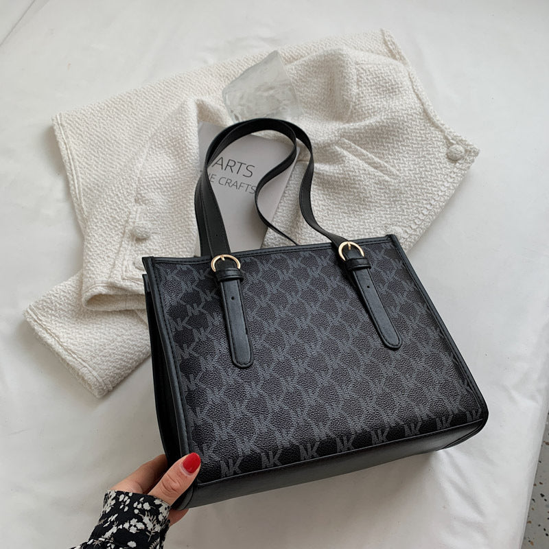 Fashion Women's Large Capacity Handbag Commuter Printing Student Shoulder Bag