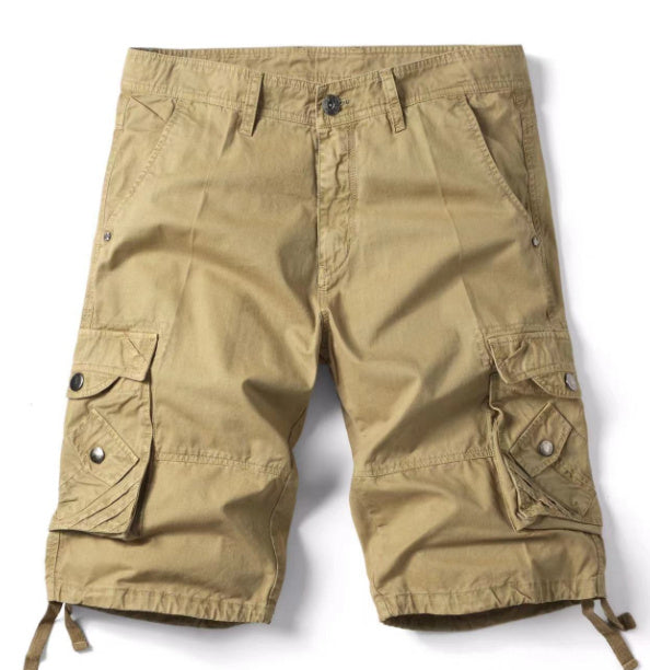 Men's Camouflage Work Shorts - Comfortable Loose Fit with Multi-pocket Design