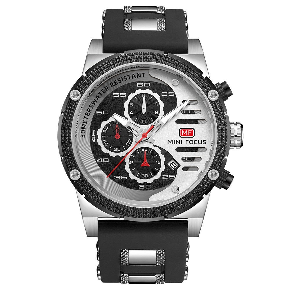 Men's Waterproof Sports Watch - Multifunctional Luminous Quartz Timepiece