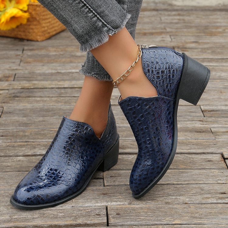Later Zip Ankle Boots - Stylish and Versatile Footwear