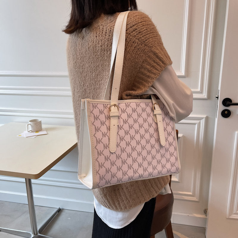 Fashion Women's Large Capacity Handbag Commuter Printing Student Shoulder Bag