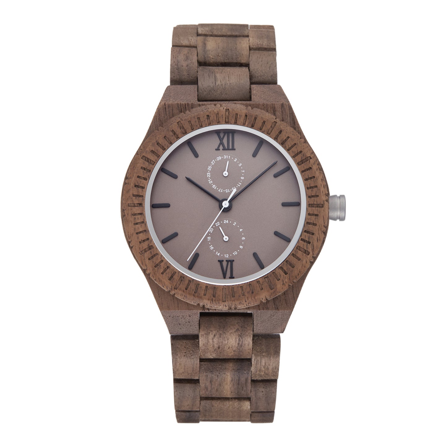 Men's Wooden Watch - Multi-functional Quartz Movement