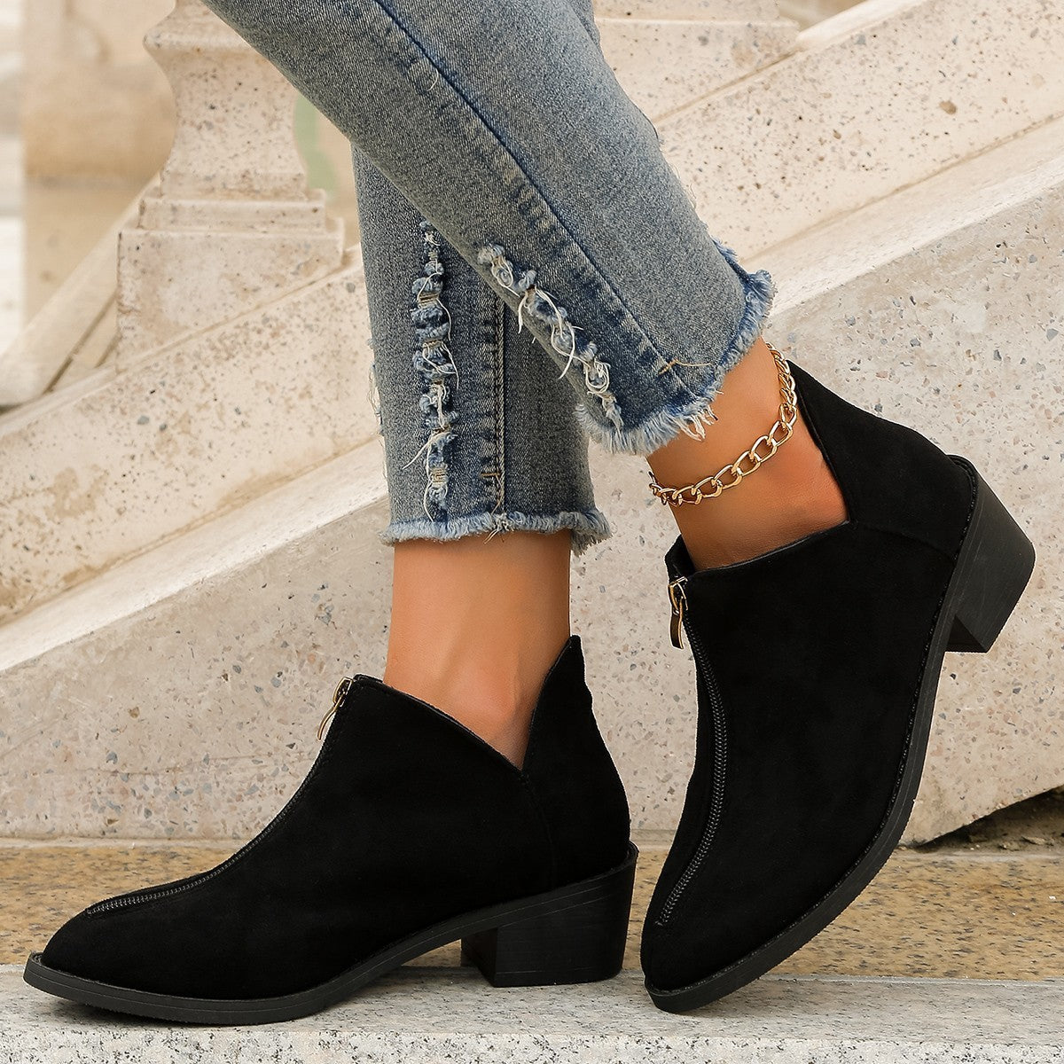 Low-cut Fashion All-matching Women's Low-cut Boots