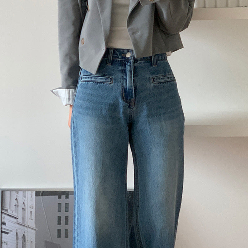Retro High Waist Slimming Jeans for Women