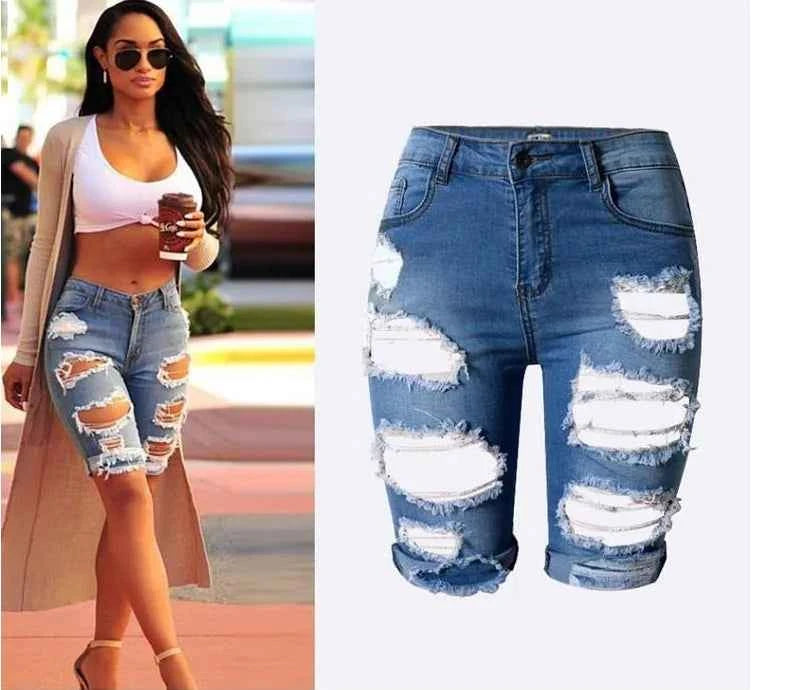 Bermuda Ripped Shorts - Stylish and Trendy Summer Wear