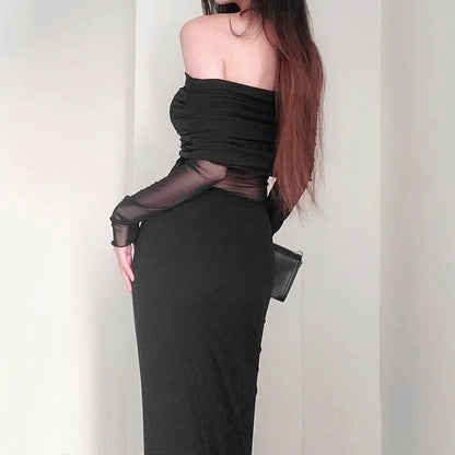 Elegant Off Shoulder Dress - Stylish Off Shoulder Dress for Any Occasion - Store 48