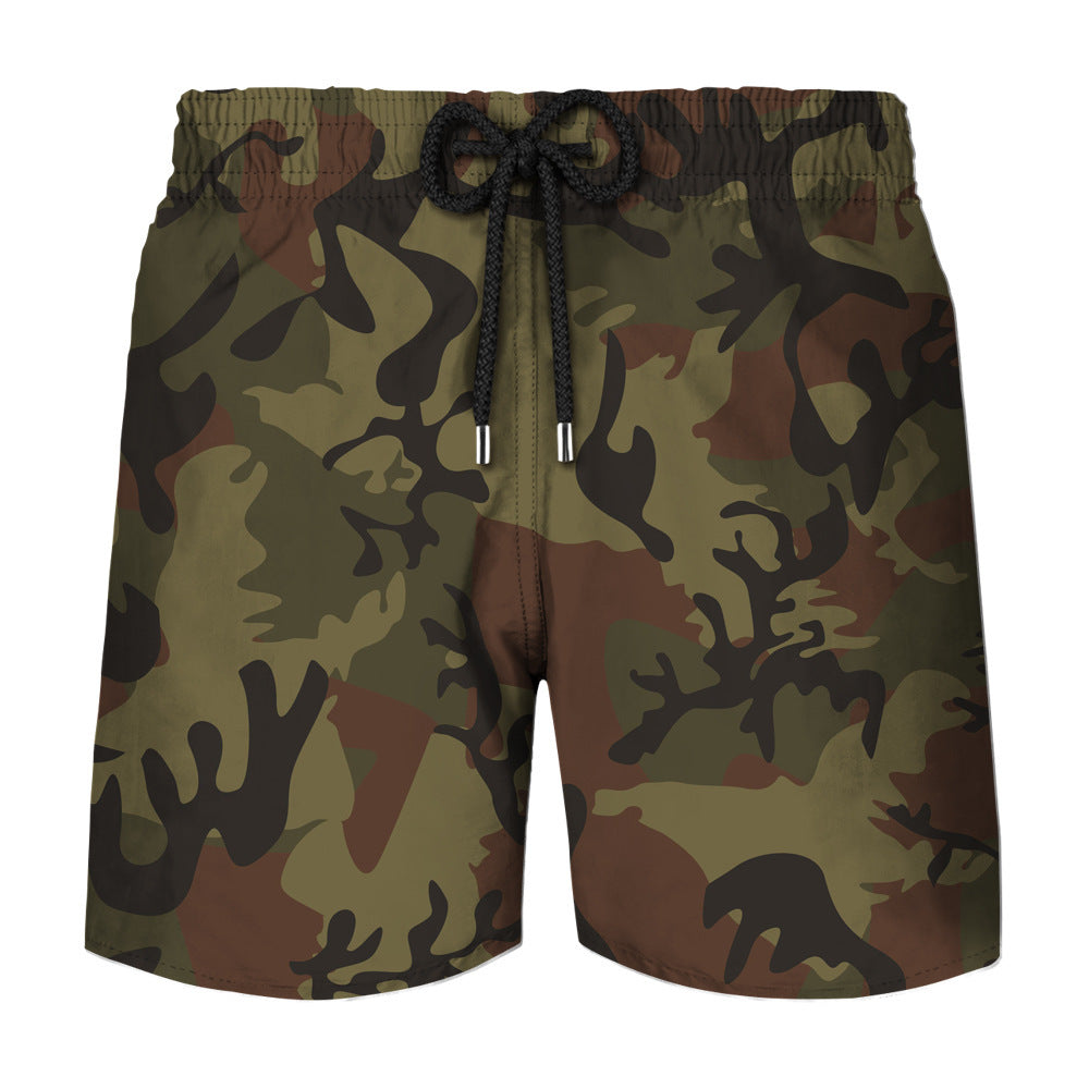 Summer Men's Printed Loose Shorts