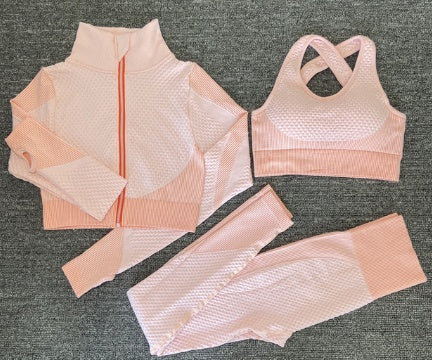 Yoga sets female sport gym suit