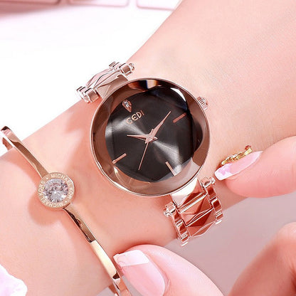 New Personalized Women's Fashion Watch with Steel Belt Atmospheric Design