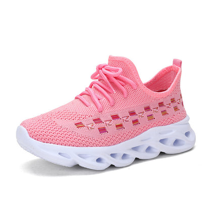 Girls' Mesh Sports Shoes for Active Kids