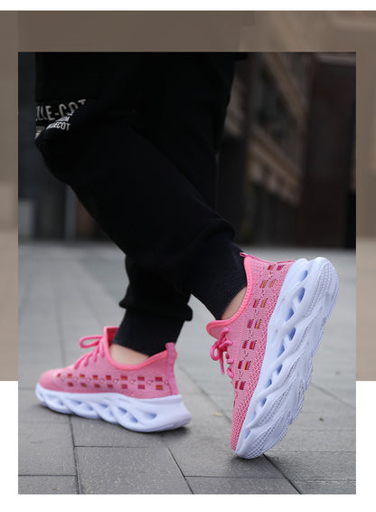 Girls' Mesh Sports Shoes for Active Kids