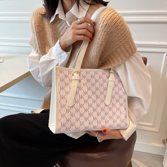 Fashion Women's Large Capacity Handbag Commuter Printing Student Shoulder Bag