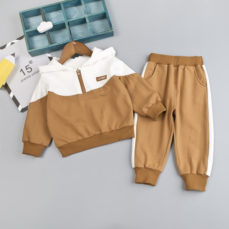 Children's Clothing New Children's Hooded Sports Suit