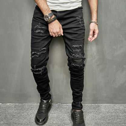 Men's Stretch Skinny Jeans - Casual Light Color Style