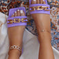 Women's Flat Chain Sandals for Comfort - Stylish Flat Shoes