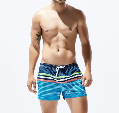 Striped Casual Shorts - Printed Casual Wear for Ultimate Comfort