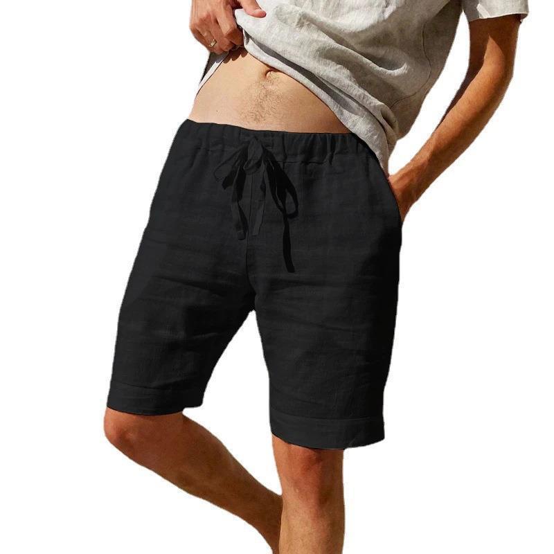 Men's Loose Cotton And Linen Casual Shorts