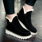 Women Winter Snow Boots Plush Ankle Flats Shoes for Warm Comfort