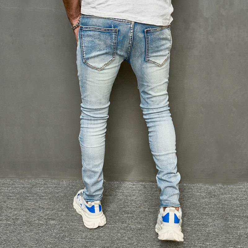 Men's style Ripped Slim Jeans