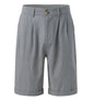 Men's Pleated Shorts - Pocketed Straight Leg Design