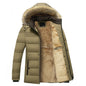 Men's Velvet Cotton-padded Jacket Plus Thick Cotton Padding for Autumn and Winter