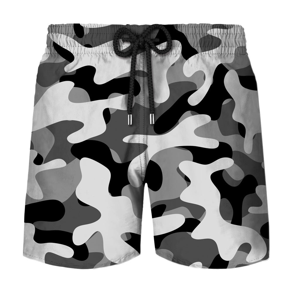 Summer Men's Printed Loose Shorts