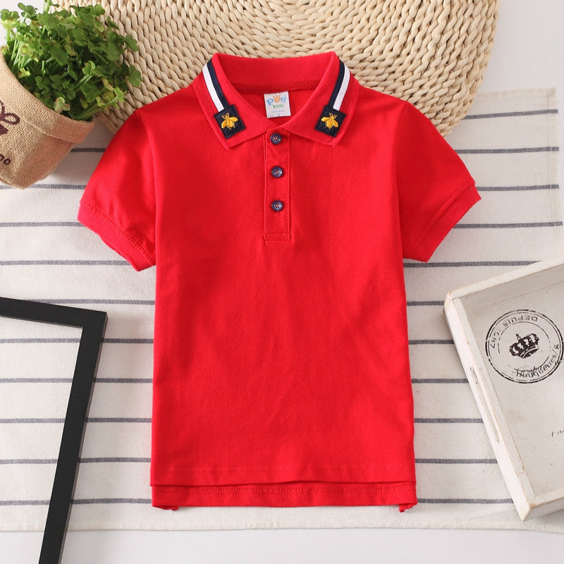 Solid color polo shirt