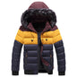 Hooded Jacket Men's Thick Warm Hooded Jacket for Ultimate Comfort
