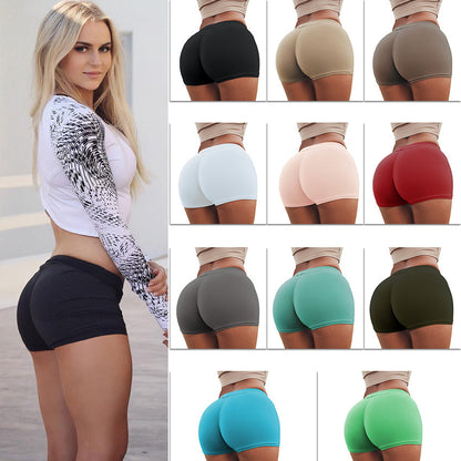 High Waist Seamless Scrunch Butt Shorts for Fitness and Yoga