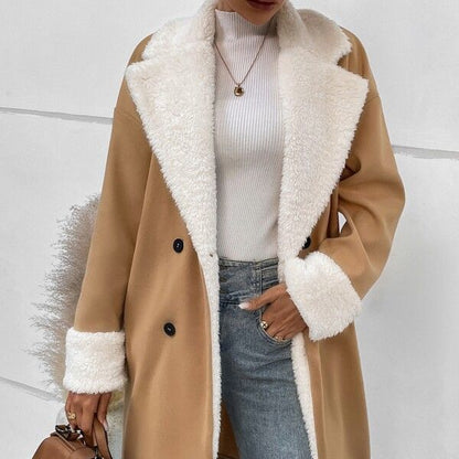 Leisure Commute Woolen Coat for Women: Stylish and Warm