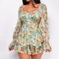 Square Collar Backless Romper for Stylish Summer Fashion