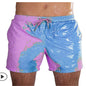 Discoloration Beach Shorts - Change Color When Exposed to Water