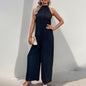 Fashion Halter Jumpsuit Halter Straight Onesie