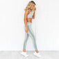Women's Yoga Fitness Set - Two-Piece Gym Equipment with Pants and Vest