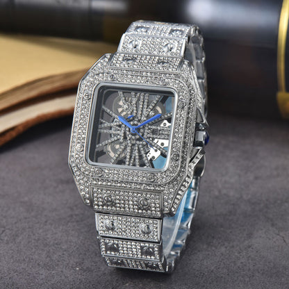 Women's Diamond Watch with Fashion Steel Strap