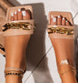 Women's Flat Chain Sandals for Comfort - Stylish Flat Shoes